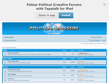 Tablet Screenshot of political-crossfire.com